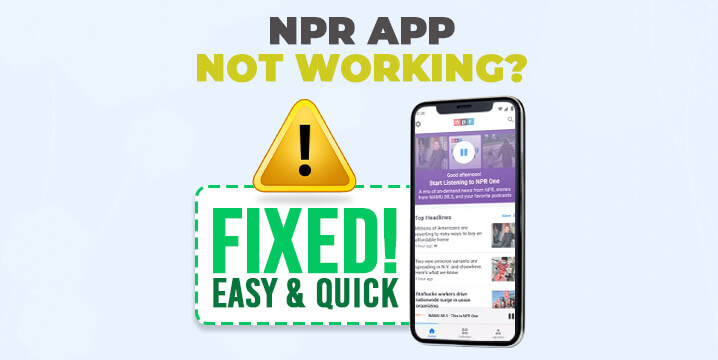 npr app not working