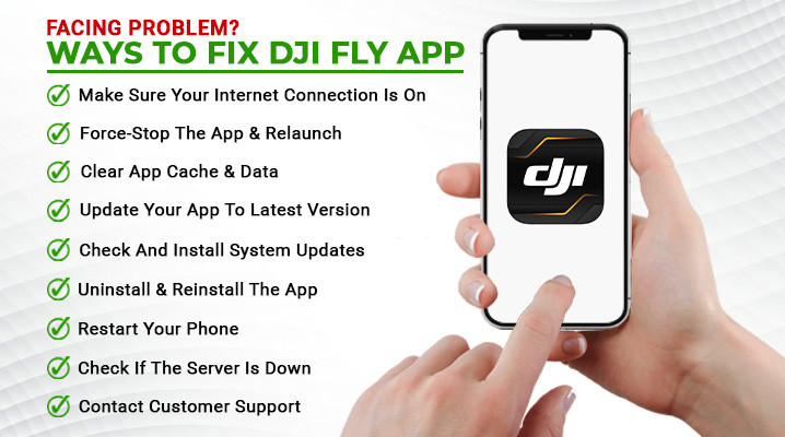 how to fix dji app not working