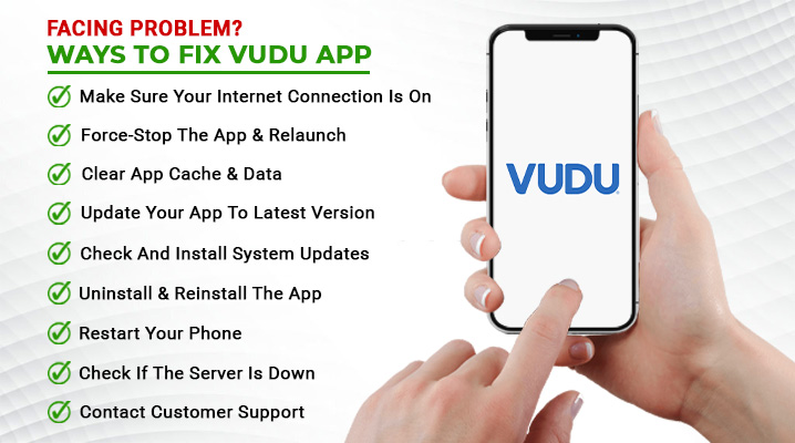 how to fix vudu app not working