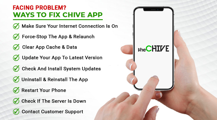 how to fix chive app not working