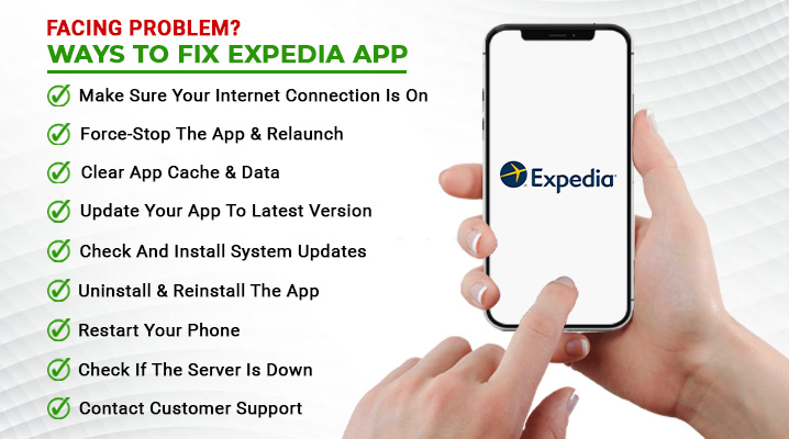 how to fix expedia app not working