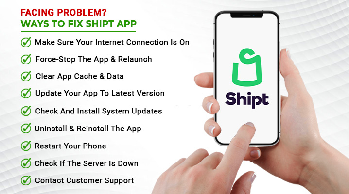 how to fix shipt app not working