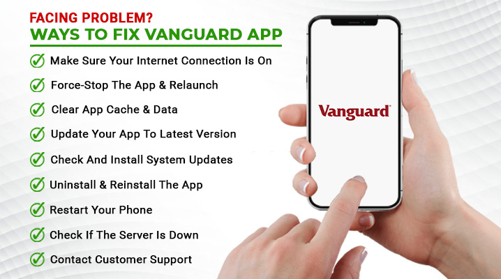 how to fix vanguard app not working