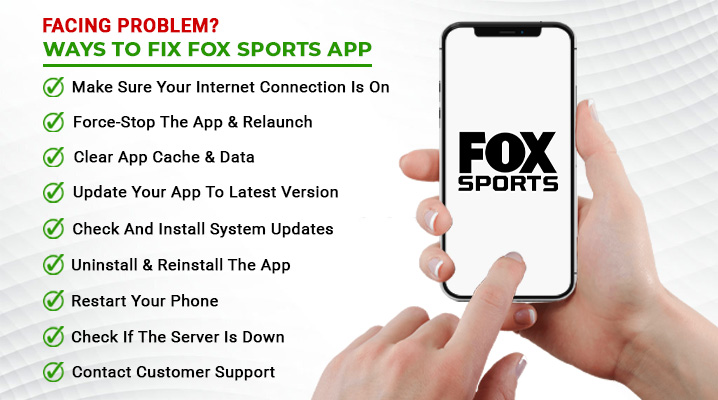how to fix fox sports app not working