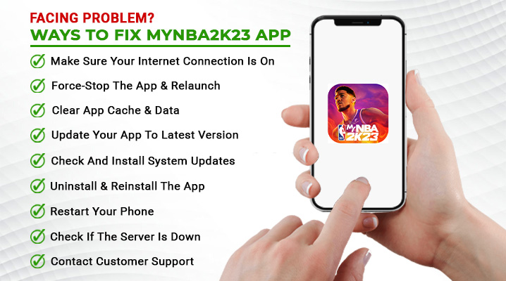 how to fix mynba2k23 app not working