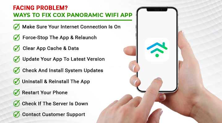 how to fix cox panoramic wifi app not working