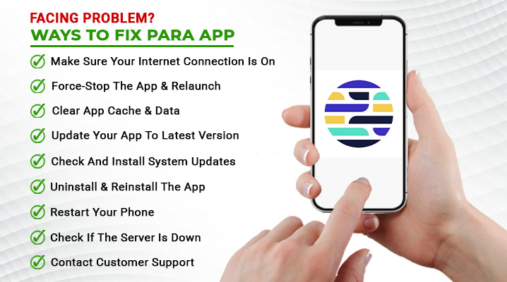 how to fix para app not working