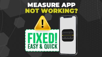 measure app not working